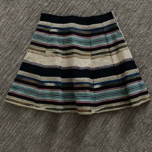 Colorful striped mini skirt size 4